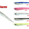 Dragon V-Lures Worm 10cm Mix color