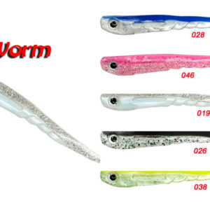 Dragon V-Lures Worm 10cm Mix color