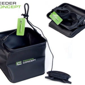 Πτυσσόμενος κουβάς με σχοινί Lucky John 21x21x21cm