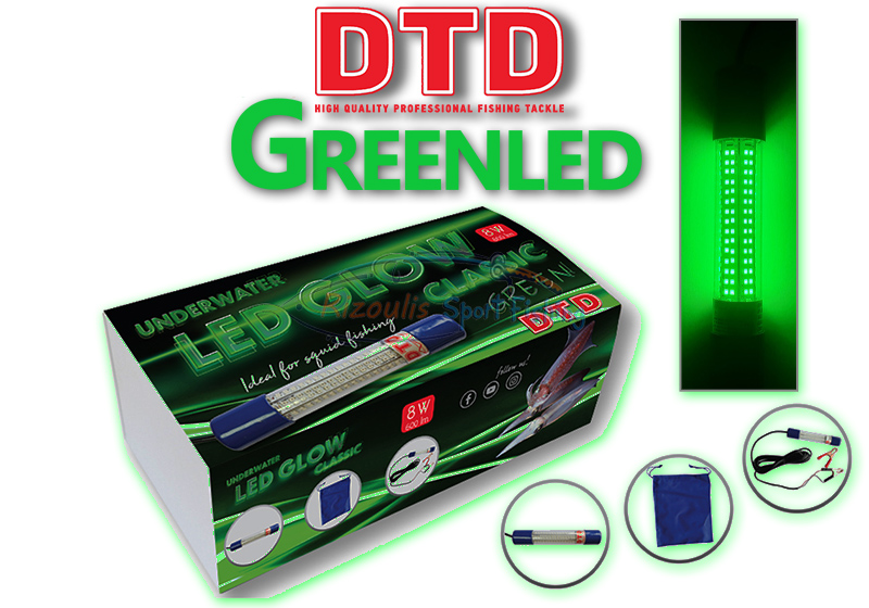 DTD Λάμπα βυθού LED GLOW CLASSIC 8W green