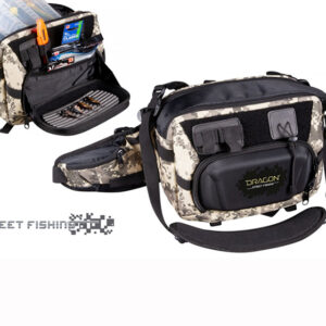Dragon Street Fishing Σακίδιο Spinning μέσης 68x18x25cm