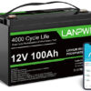 LANPWR LifePo4 100AH Bluetooth